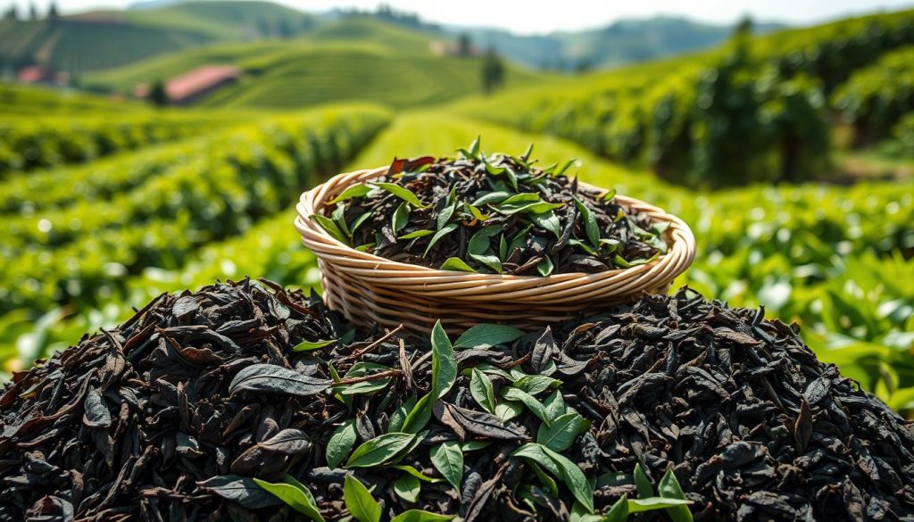 Erntegrade von Schwarztee
