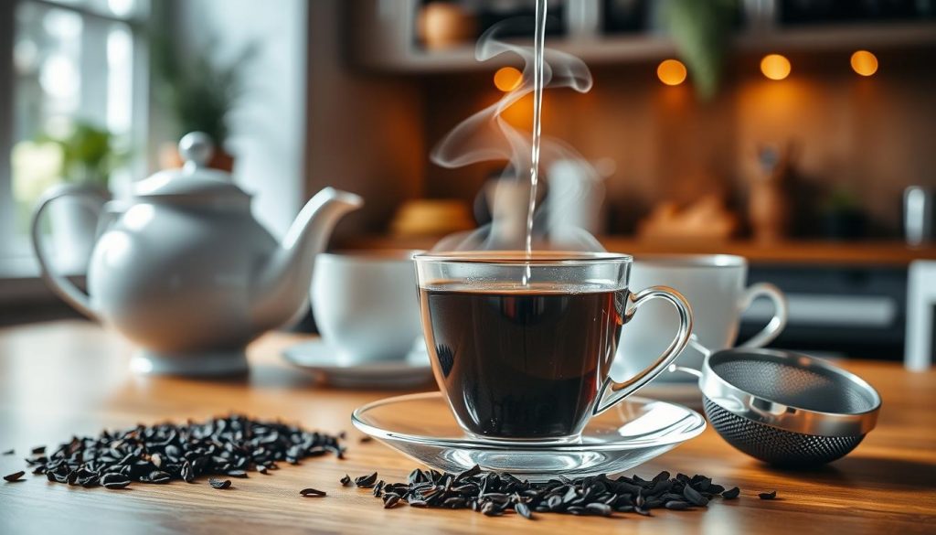 Zubereitung von schwarzem Tee