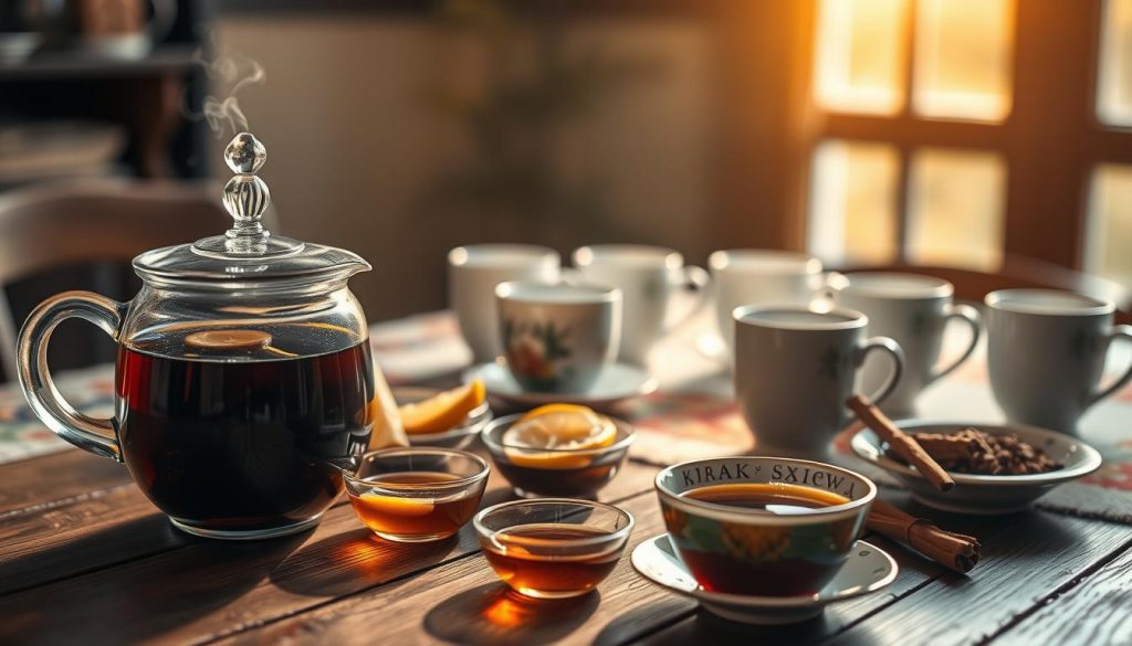 Zusätze für schwarzen Tee