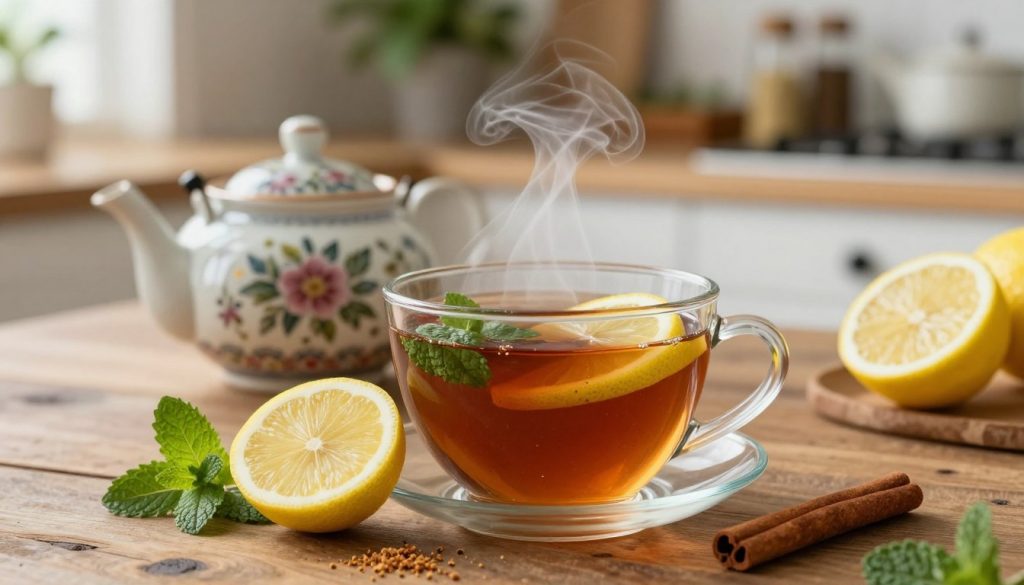 Schwarzer Tee mit Zusätzen