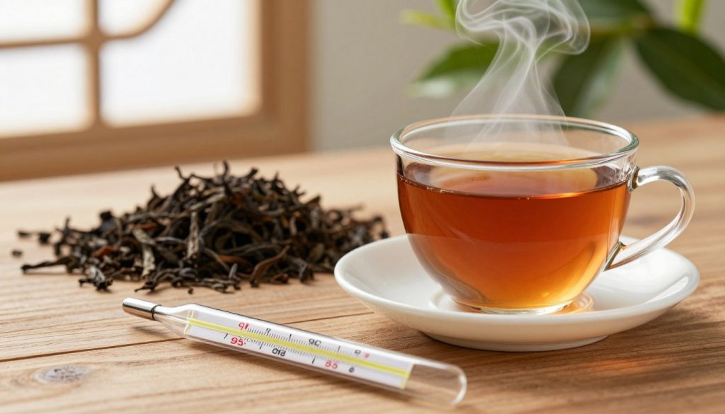 Wassertemperatur für Schwarzen Tee